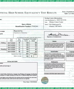GED TRANSCRIPTS